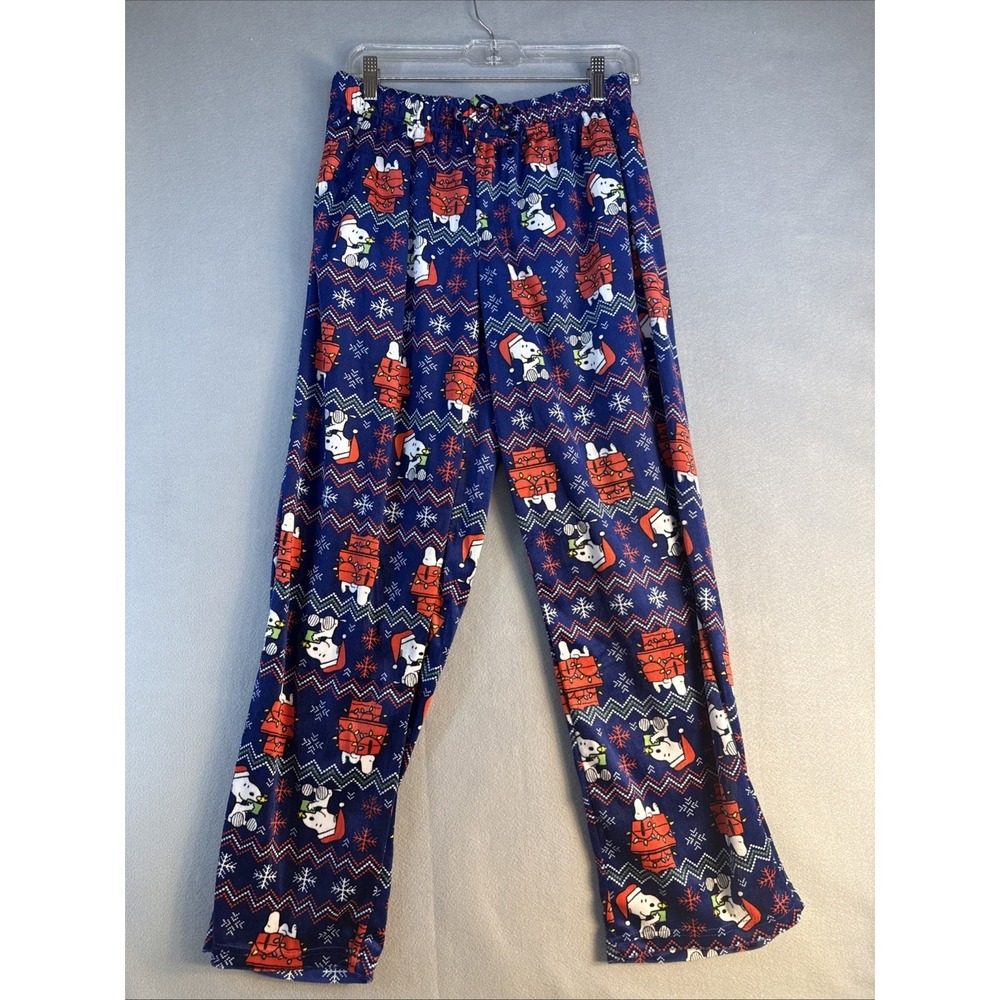 Fleece PJ Pants Peanut Sleep Pants Size Medium